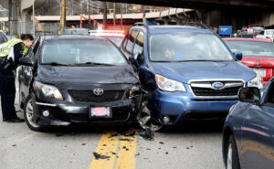Collision on Beechurst Avenue Thursday afternoon